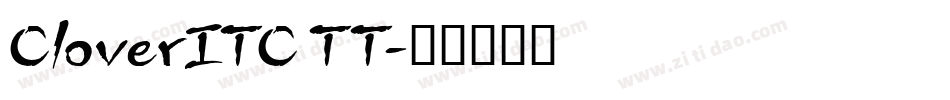 CloverITC TT字体转换